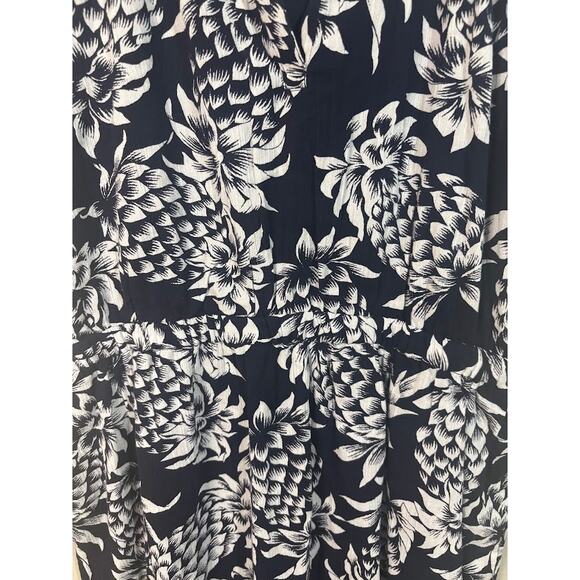 J. Crew Black White Cotton Sleeveless Pineapple Crinkle Dress Size 6 NWT - Picture 4 of 9
